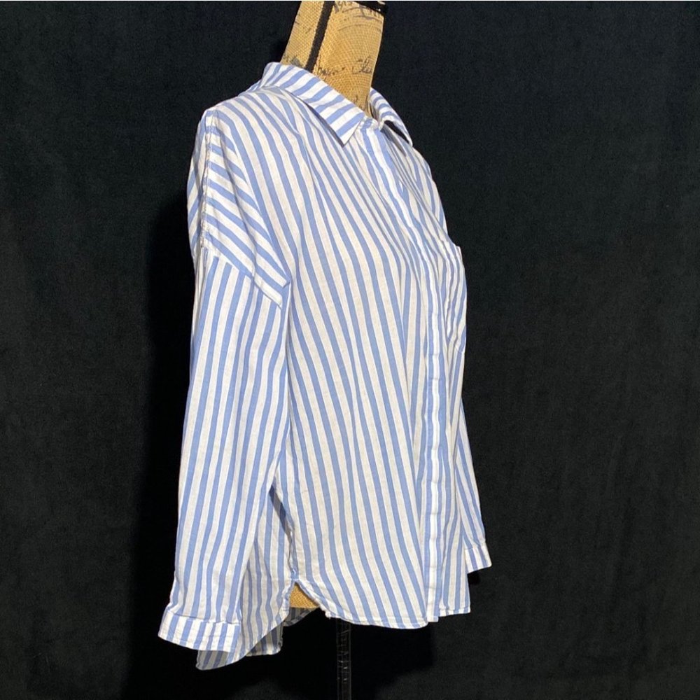 Zara Basic Collection S Button Down Shirt Oversiz… - image 3